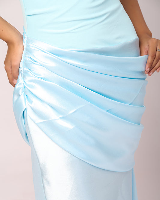 Sapphire Satin Dress
